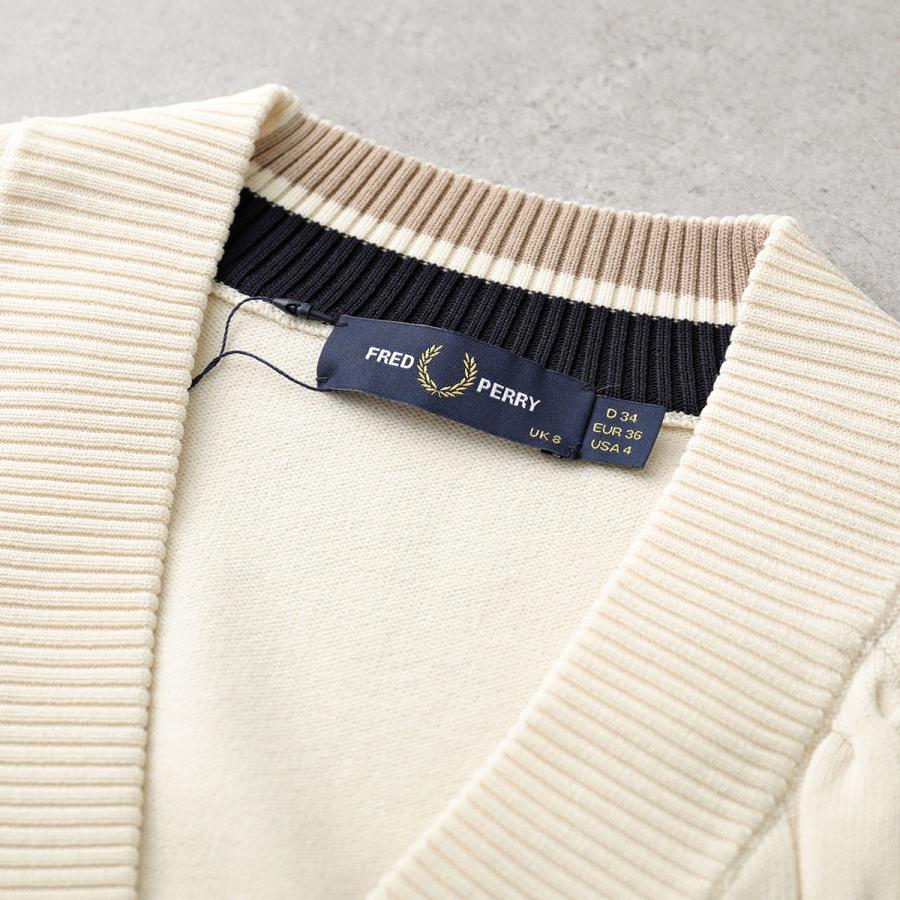 FRED PERRY フレッドペリー カーディガン Cable Knit Cardigan