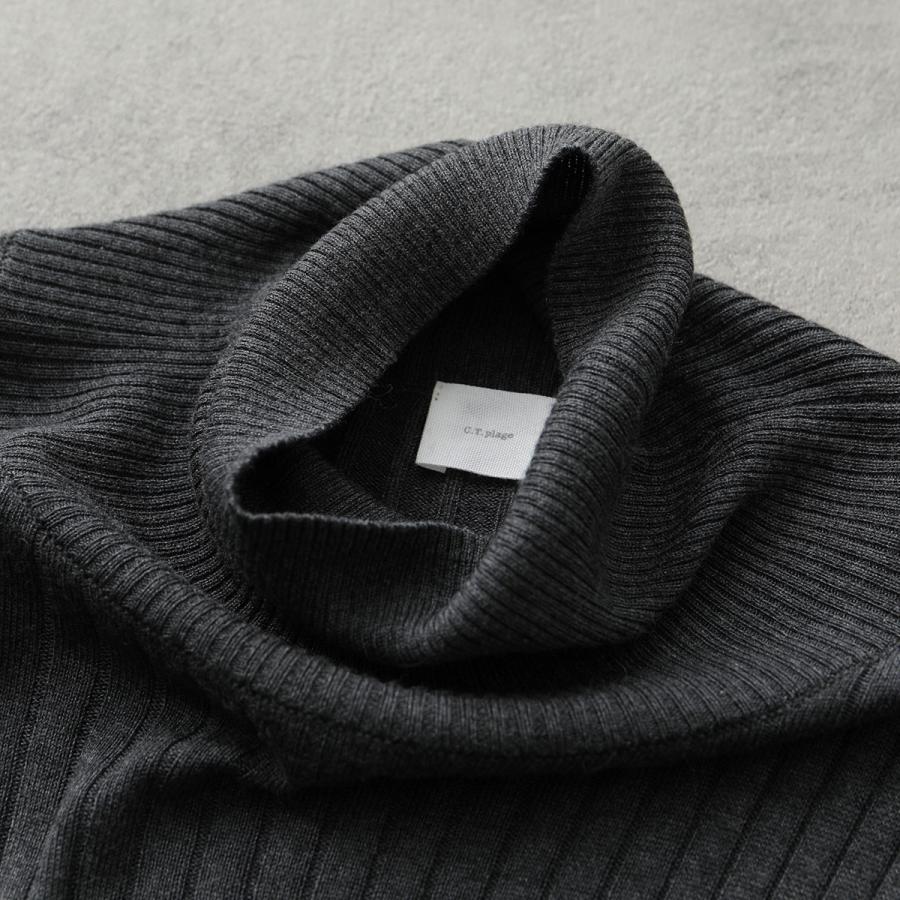 C.T.plage（シーティープラージュ） セーター Silk cashmere wide rib