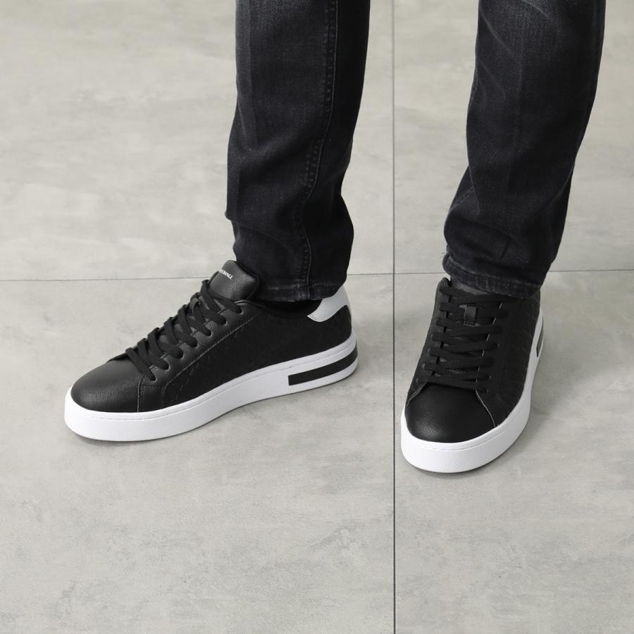ARMANI EXCHANGE A/X アルマーニ エクスチェンジ スニーカー XM000140 AF11916 メンズ ローカット ロゴ レースアップ 厚底 プラットフォーム シューズ 靴の画像