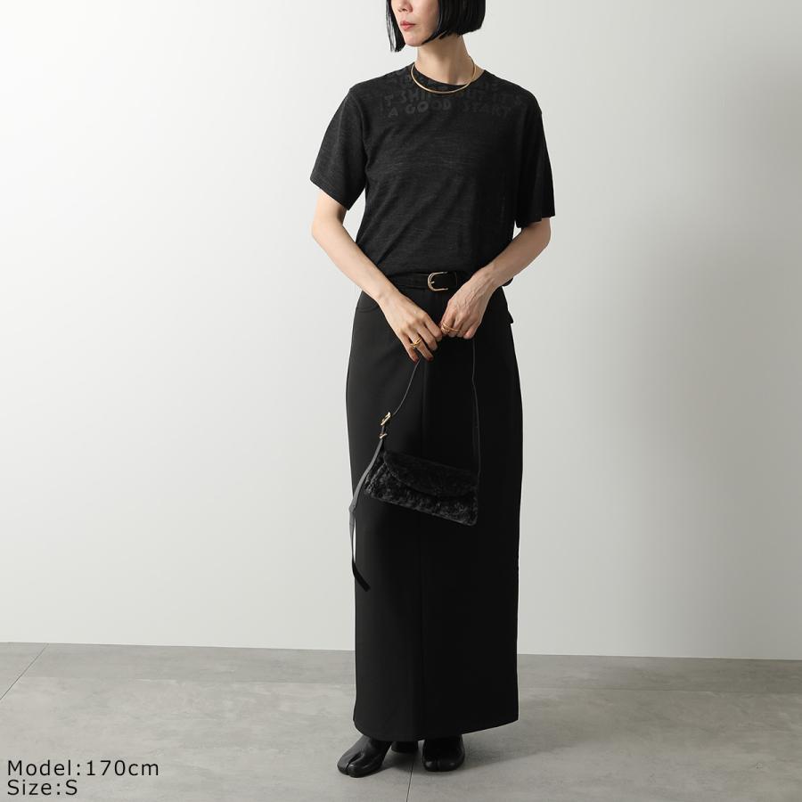 MM6 エムエムシックス メゾンマルジェラ Tシャツ SH2GC0027 M20123 レディース エイズT モチーフ 半袖 ウール クルーネック 899 SH2GC0027M20123899の画像