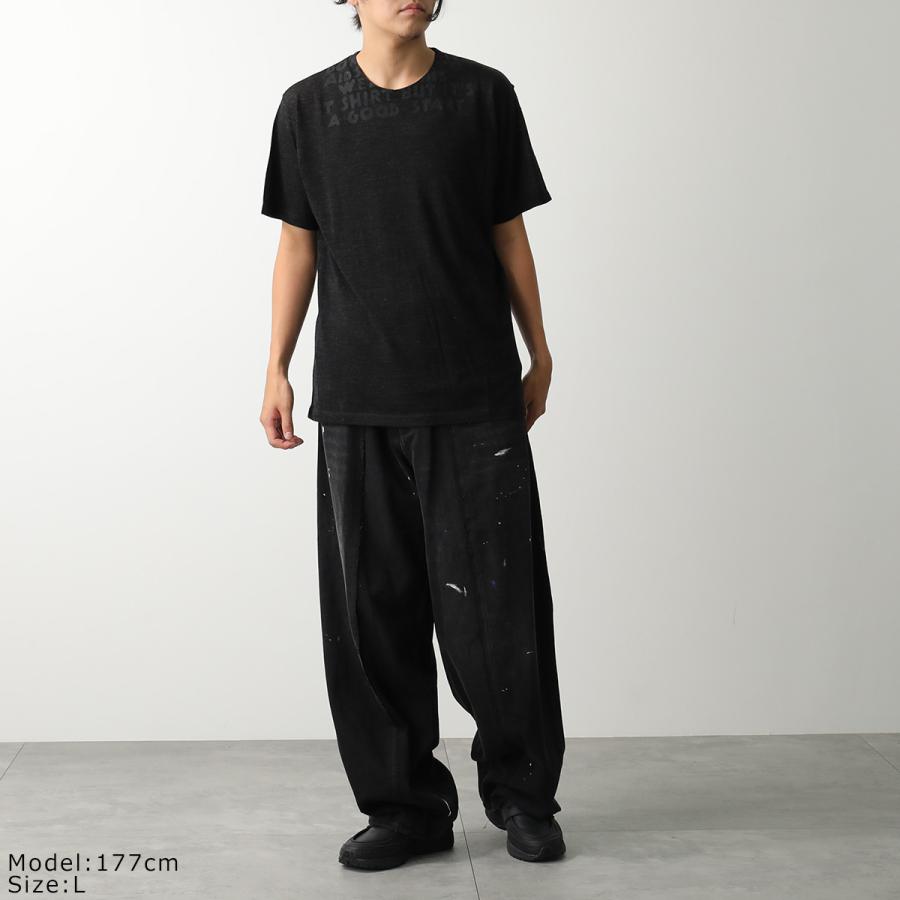 MM6 エムエムシックス メゾンマルジェラ Tシャツ SH2GC0027 M20123 レディース エイズT モチーフ 半袖 ウール クルーネック 899 SH2GC0027M20123899の画像