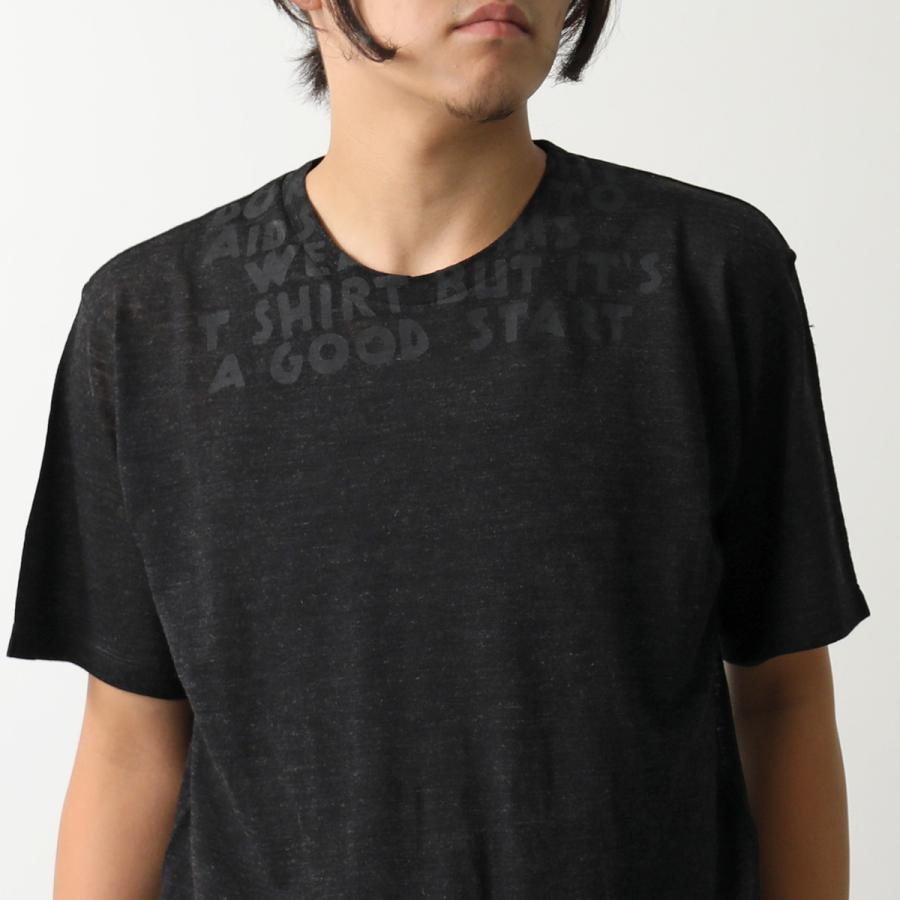 MM6 エムエムシックス メゾンマルジェラ Tシャツ SH2GC0027 M20123 レディース エイズT モチーフ 半袖 ウール クルーネック 899 SH2GC0027M20123899の画像
