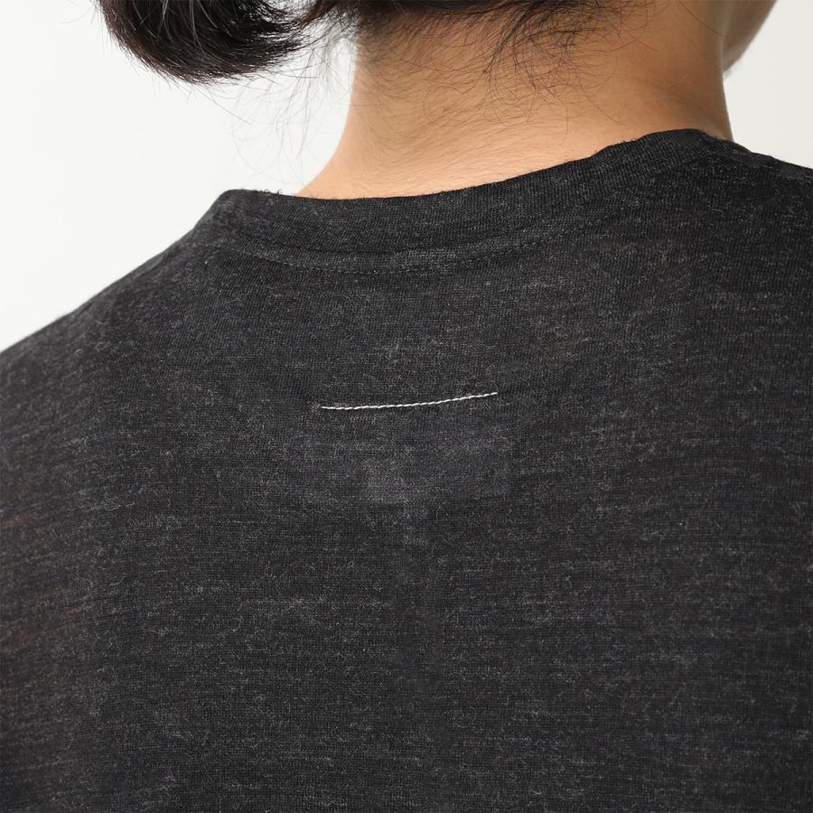 MM6 エムエムシックス メゾンマルジェラ Tシャツ SH2GC0027 M20123 レディース エイズT モチーフ 半袖 ウール クルーネック 899 SH2GC0027M20123899の画像