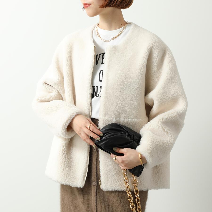 MICA & DEAL マイカアンドディール ノーカラー　ポンチョ　ウールコート MICA&DEAL（マイカアンドディール） マイカ＆ディール ボアコート