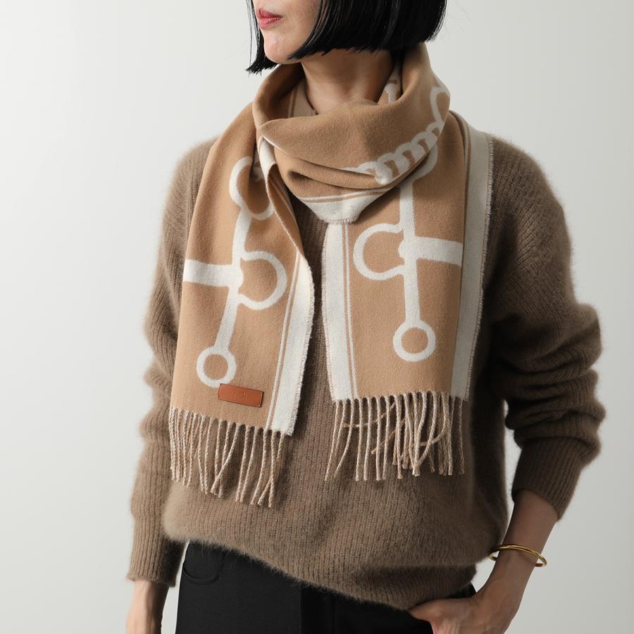 HERMES エルメス マフラー 160×30 モール H259157S レディース