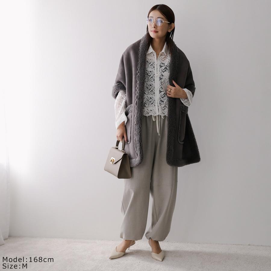 美品 イウエンマトフ 2万円 2024SS イージーパンツ ワイドパンツ 441 Munich ミューニック イージーパンツ MN252P55 レディース ストレッチ