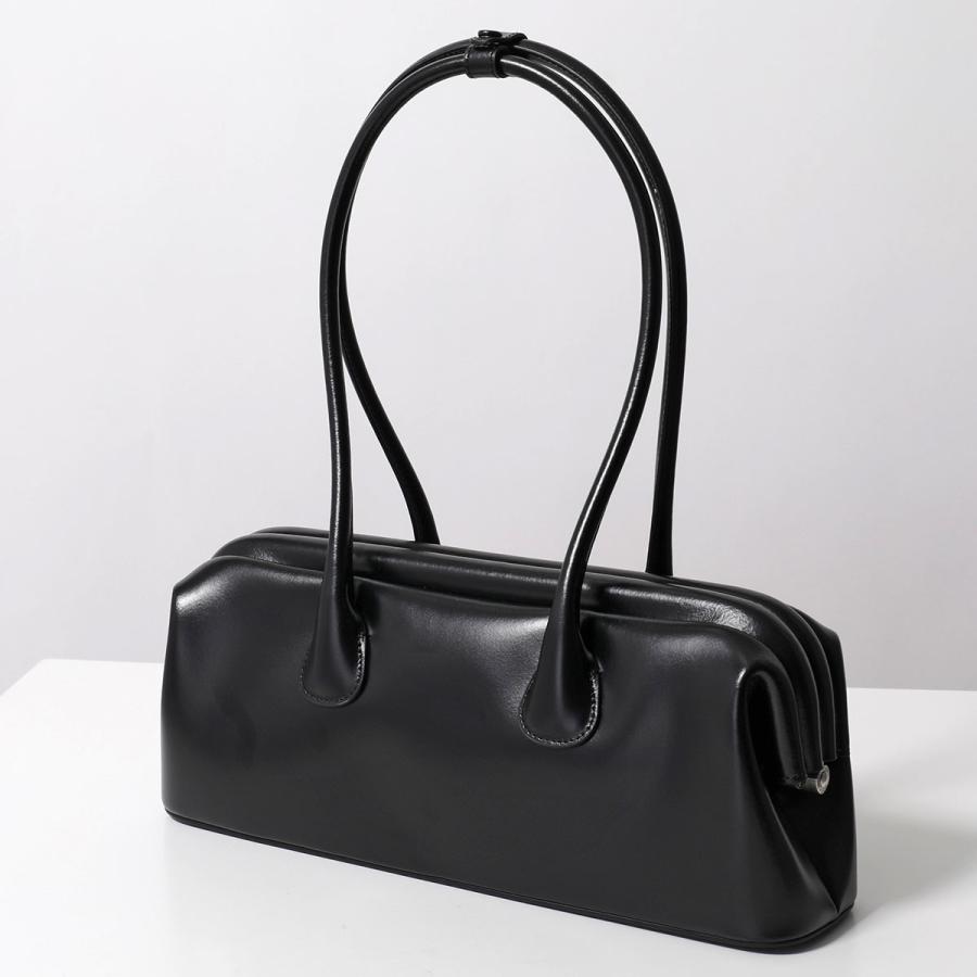 osoi ブラックレザーハンドバッグ OSOI オソイ ハンドバッグ BOAT WIDE レディース レザー ショルダー