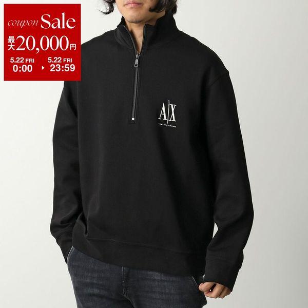 希少 A|X アルマーニエクスチェンジ サイドジップ リブニット 黒 XL ARMANI EXCHANGE A/X アルマーニ エクスチェンジ トレーナー XM000370