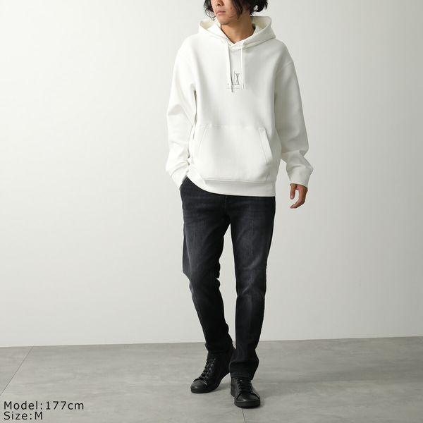 2025 秋冬新作！ ARMANI EXCHANGE A/X アルマーニエクスチェンジ パーカー メンズ プルオーバー XM000369 AF10818 ブラック ARMANI EXCHANGE A/X アルマーニ エクスチェンジ パーカー XM000369