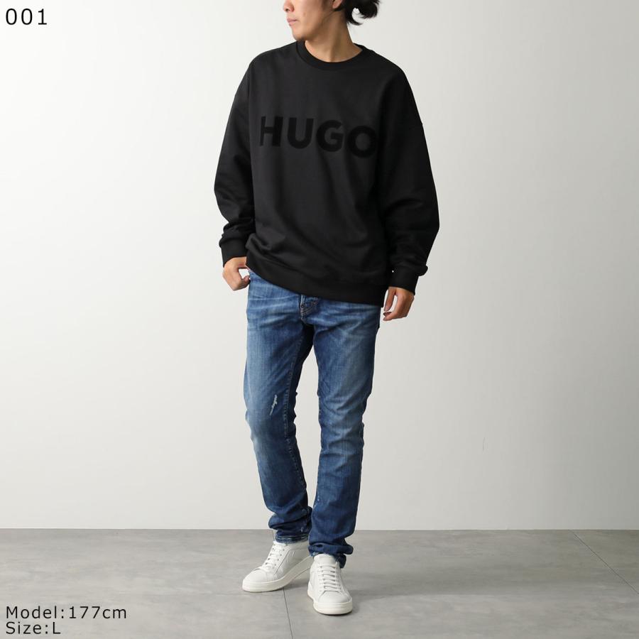 2025 秋冬新作！ HUGO・HUGO BOSS ヒューゴボス トレーナー メンズ 50538778 10266483 / Dinex ブラック HUGO BOSS（ヒューゴ・ボス） HUGO BOSS HUGO スウェット Dinex