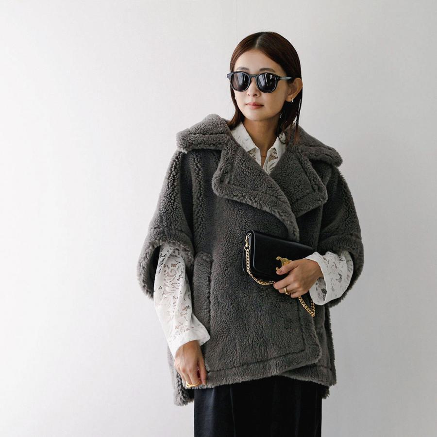 NUS ヌース ケープ 34517 レディース ボアベスト テディライク