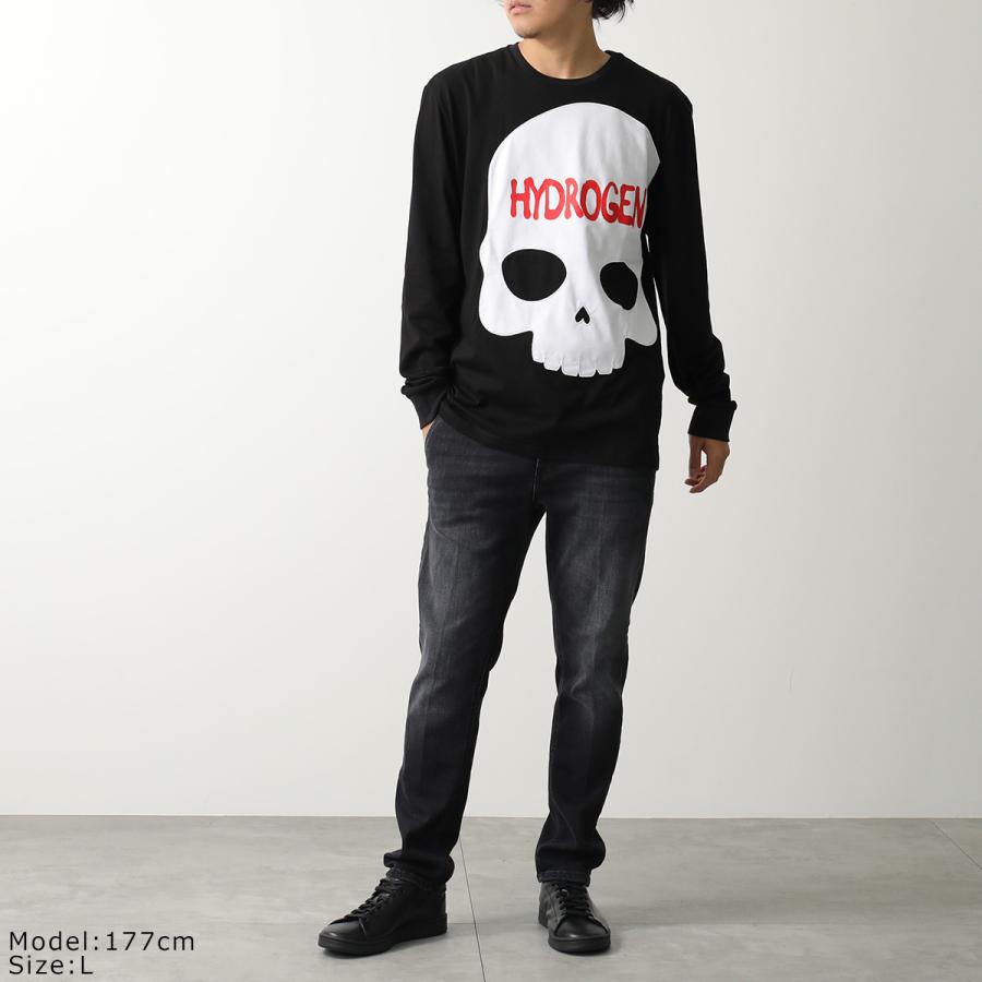 HYDROGEN スカル ロンt swag y2k flexwitme HYDROGEN（ハイドロゲン） Tシャツ MU0003 メンズ 長袖 カットソー