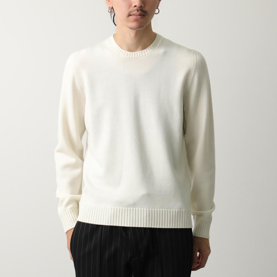 【美品】ドルモア（DRUMOHR） のホワイトクルーネックニット DRUMOHR（ドルモア） セーター D7M103L メンズ ニット クルーネック 8