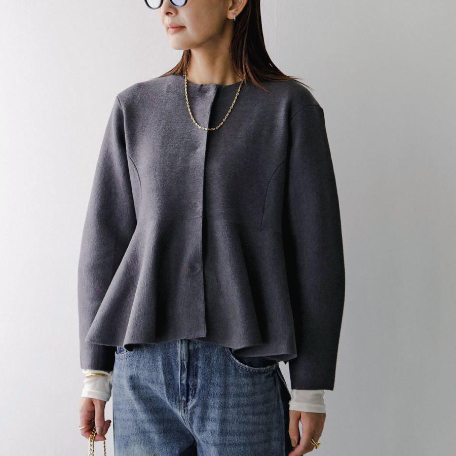 マリリンムーン ブラウス　カーディガン Marilyn Moon（マリリンムーン） ジャケット milanorib peplum jacket