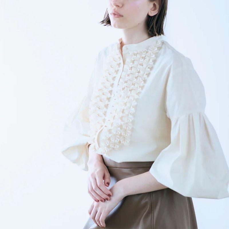 Marilyn Moon（マリリンムーン） ブラウス modern tuck frill blouse