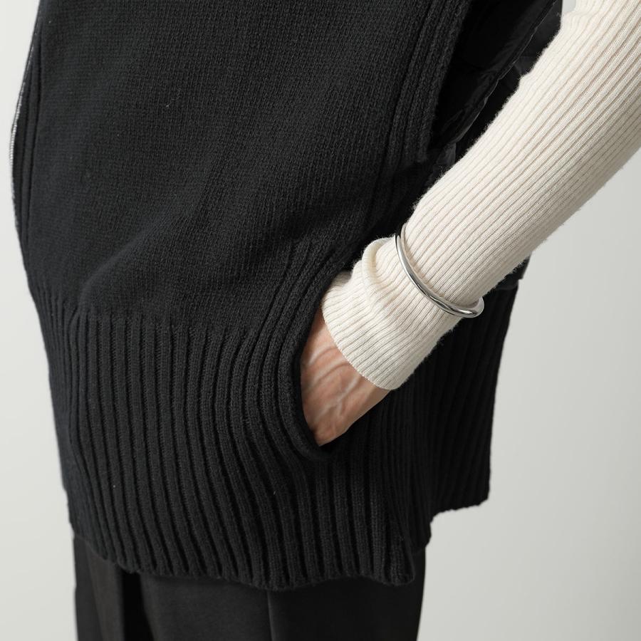 HERNO RESORT ウールフランネル ハイネックダウンベスト 干場 HERNO RESORT ウールフランネル ハイネックダウンベスト 干場 HERNO