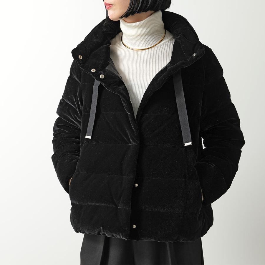 Herno ベルベット ダウンジャケット HERNO ヘルノ レディース ダウンジャケット CAPES AMINTA ケープ