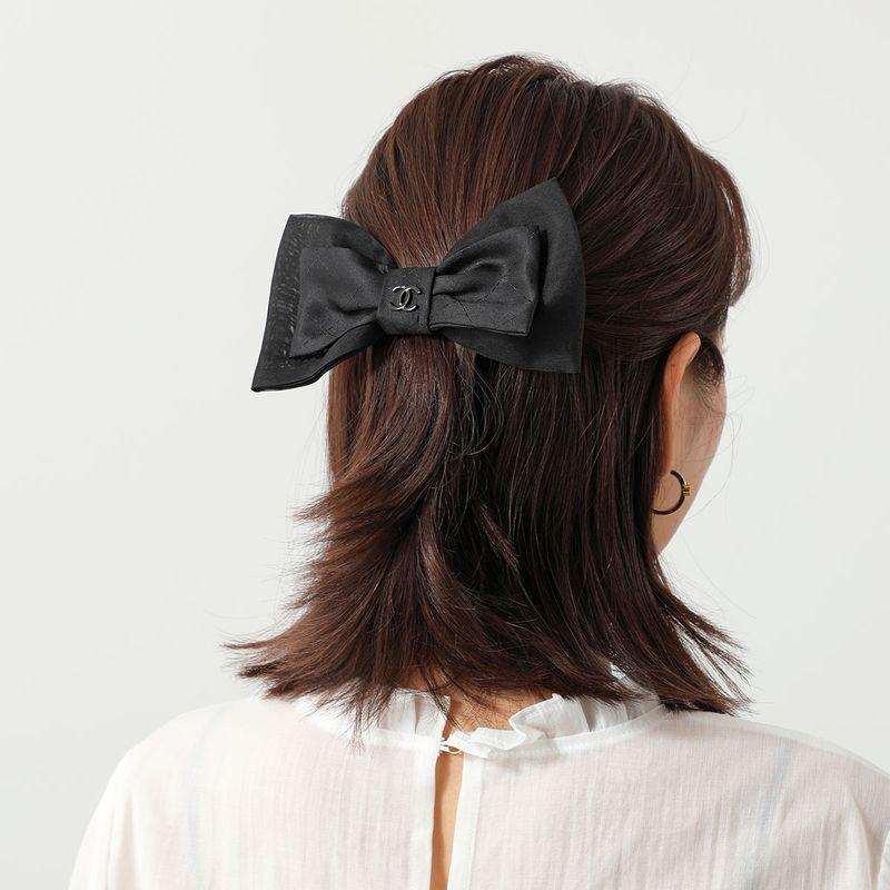本日限定価格　CHANEL シャネル　ハート型ストーン付き黒バレッタ廃盤 CHANEL（シャネル） バレッタ AAB542 B22439 レディース マトラッセ