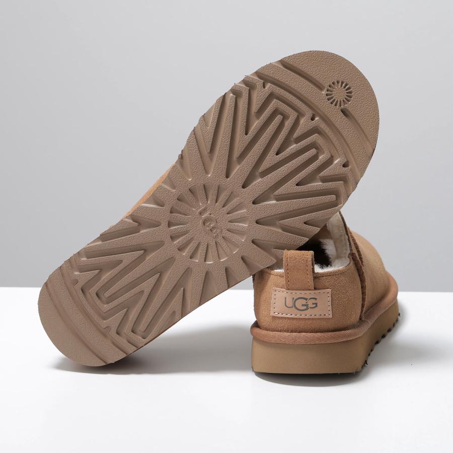 UGG スエードファースリッポン ブラウン UGG スエードファースリッポン ブラウン ファー付きブラウンスエード