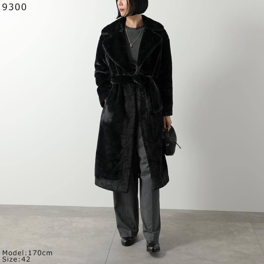 HERNOダークブラウン エコファーロングコート HERNO 【並行輸入品】ヘルノ ロングコート レディース ブラウン