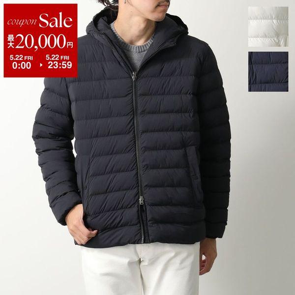 HERNO Resort ヘルノ リゾート 中綿ジャケット PC00019UR 12431SZ メンズ フード付き ストレッチナイロン パッカブル仕様 カラー2色の画像