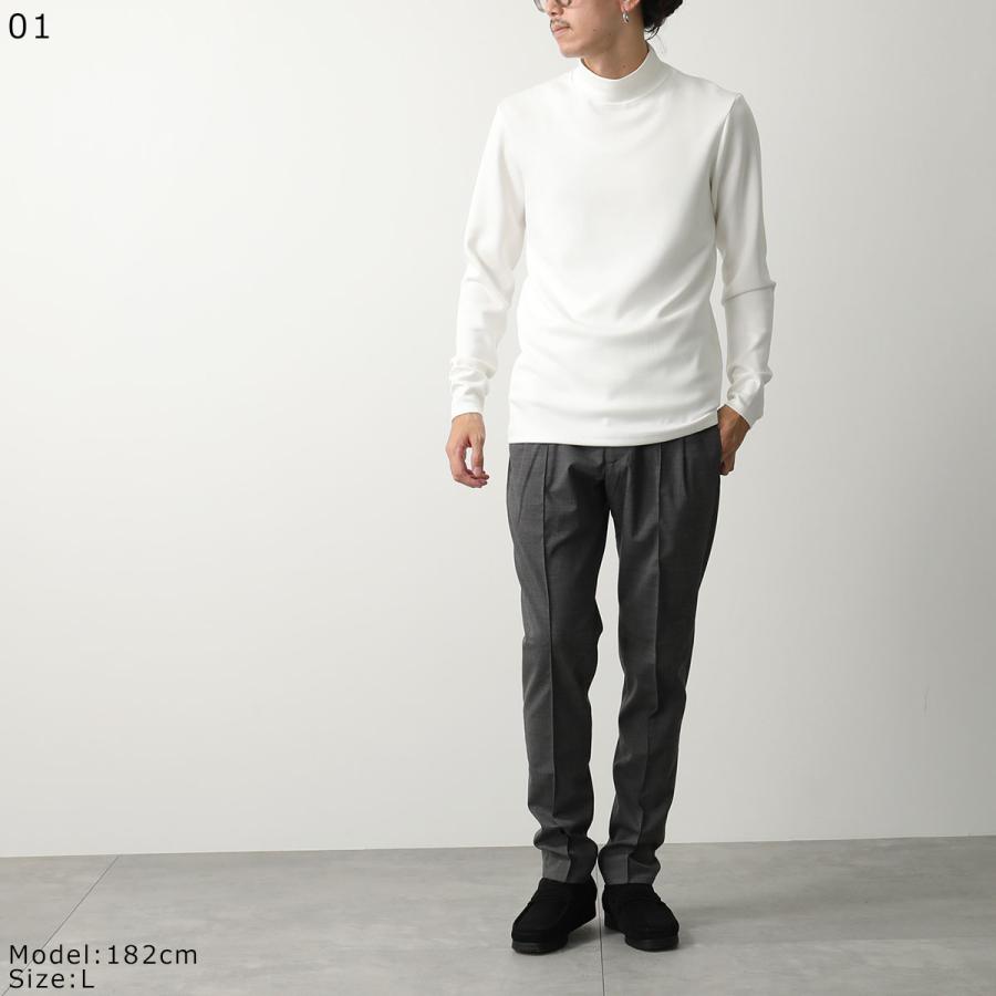 ARCHIVIO ホワイトモックネックシャツ 46 giab's ARCHIVIO（ジャブス アルキヴィオ） 長袖 Tシャツ LUPETTO