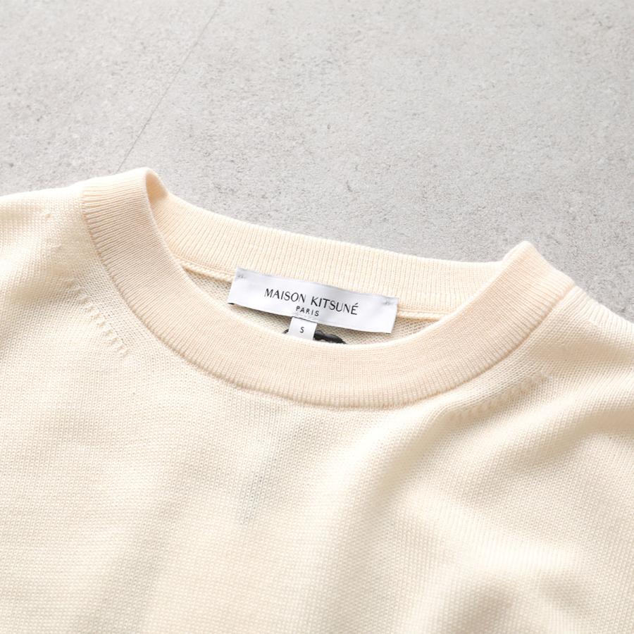 MAISON KITSUNÉ メゾンキツネ　ケーブルニット　Sサイズ ベージュ 楽天市場】【アウトレット】メゾンキツネ MAISON KITSUNE クルーネック