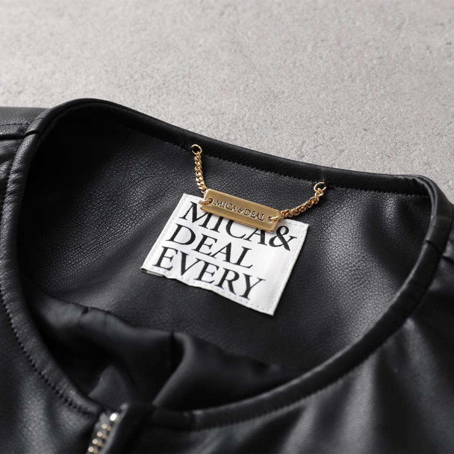 MICA&DEAL（マイカアンドディール） マイカ＆ディール レザーブルゾン