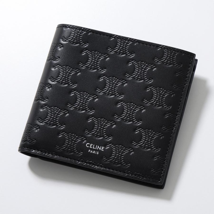 CELINE セリーヌ 二つ折り財布 10B653FQB.38SI メンズ ミニ財布
