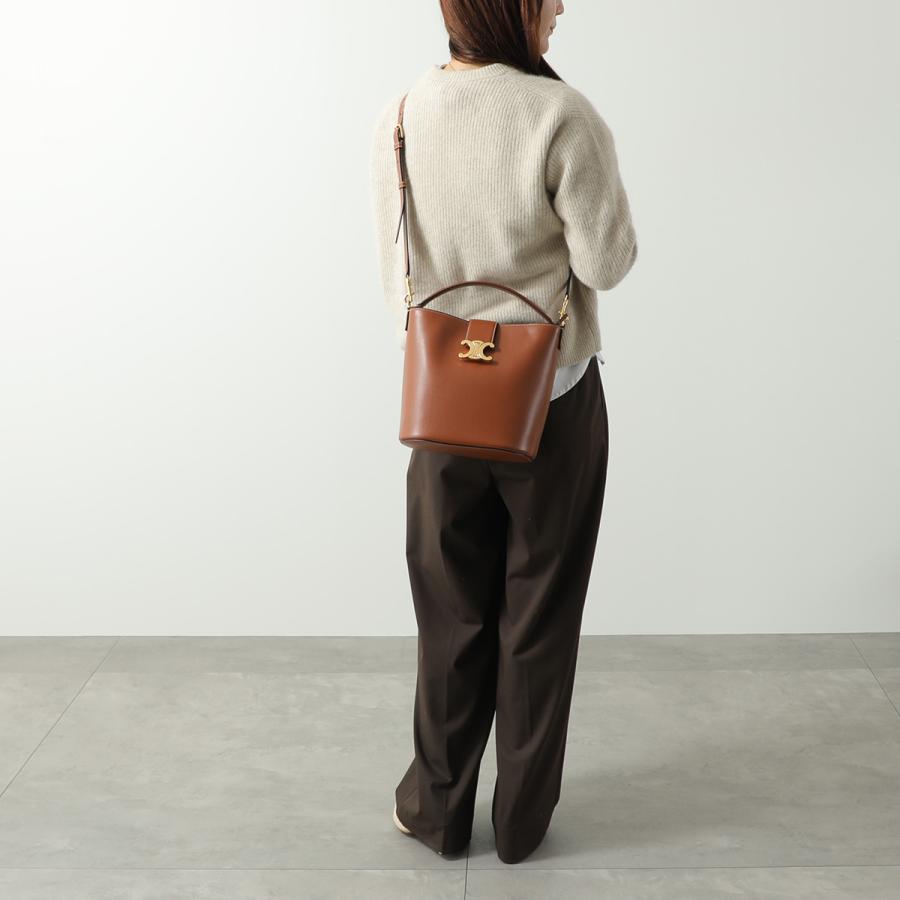 CELINE セリーヌ Louise Bucket Bag Medium ルイーズ バケット ミディアム ショルダーバッグ  ブラック CELINE（セリーヌ） バッグ 2WAYハンド/ショルダーバッグ LOUISE