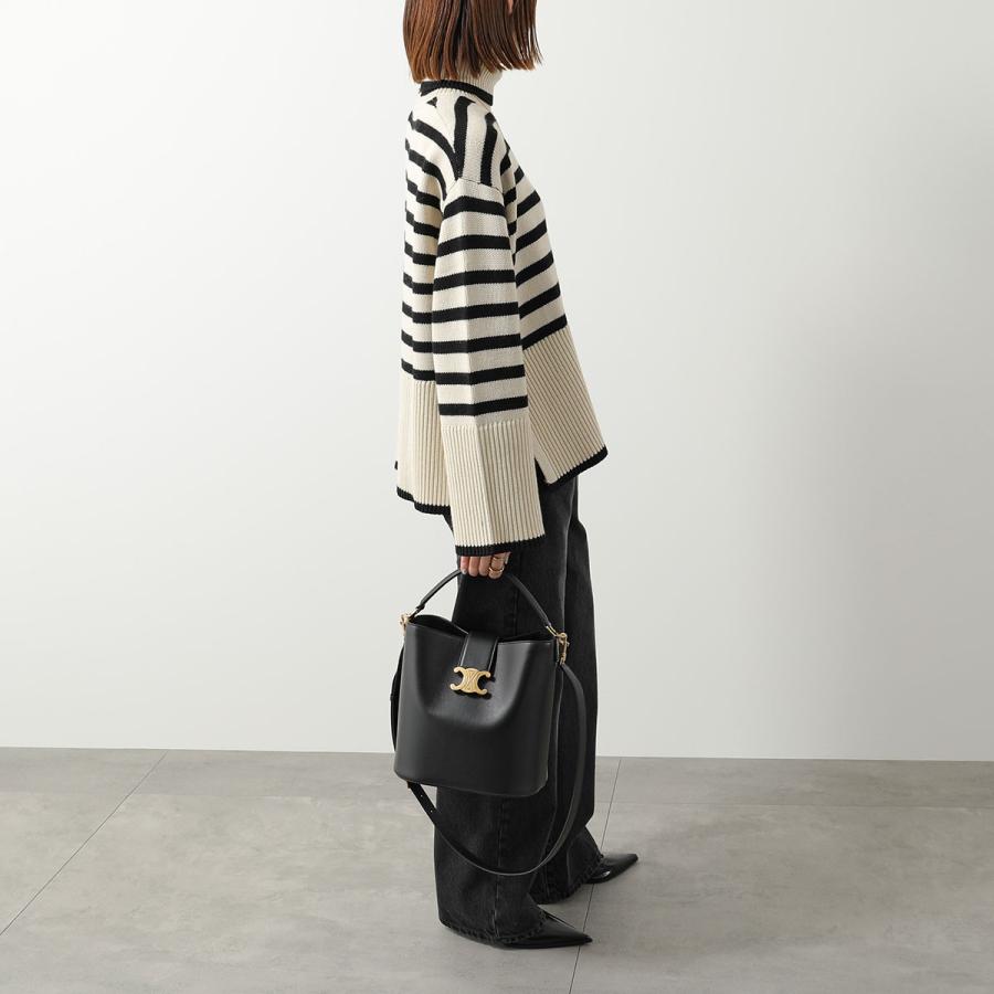 CELINE セリーヌ Louise Bucket Bag Medium ルイーズ バケット ミディアム ショルダーバッグ  ブラック CELINE（セリーヌ） バッグ 2WAYハンド/ショルダーバッグ LOUISE