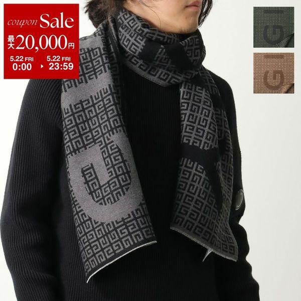 GIVENCHY（ジバンシィ） マフラー J6261 メンズ ストール ロゴ シルク