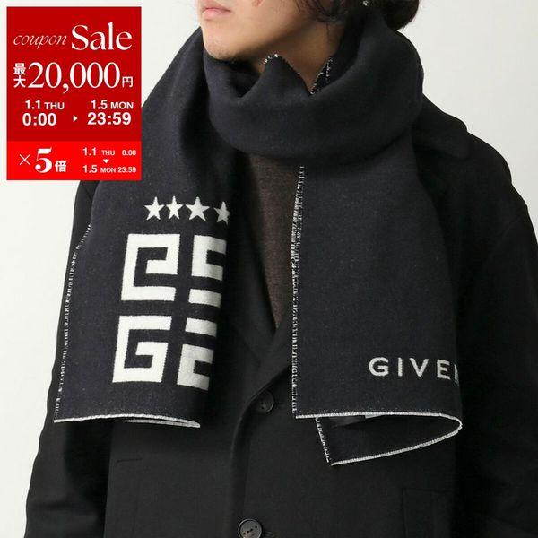 GIVENCHY（ジバンシィ） マフラー J5784 メンズ ストール ロゴ シルク