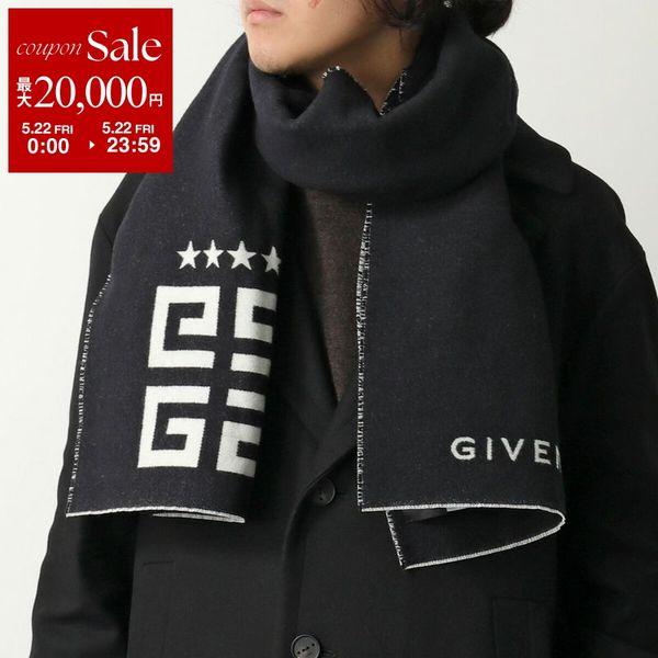 GIVENCHY（ジバンシィ） マフラー J5784 メンズ ストール ロゴ シルク