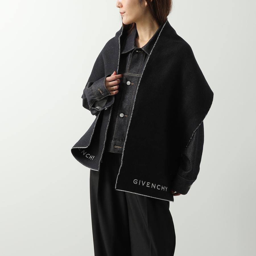 GIVENCHY（ジバンシィ） マフラー J5784 メンズ ストール ロゴ シルク