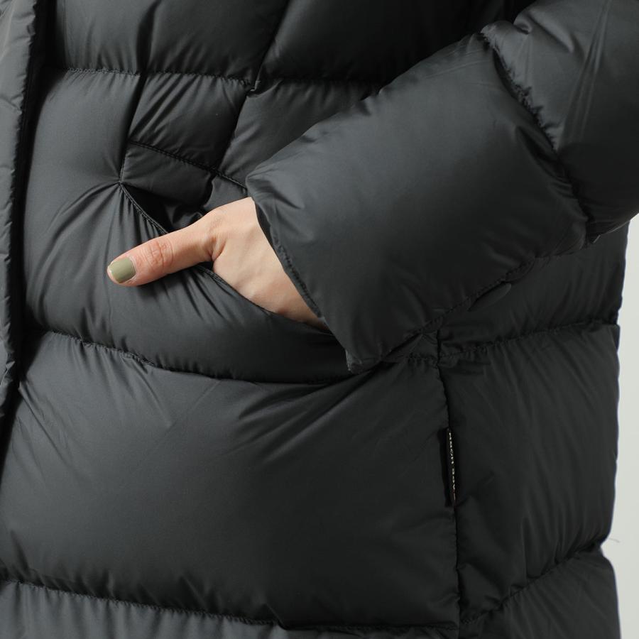 CAPE HORN ケープホーン ダウンコート UPSALA B2541 レディース スタンドカラー ライトダウン 撥水 500 BLACKの画像