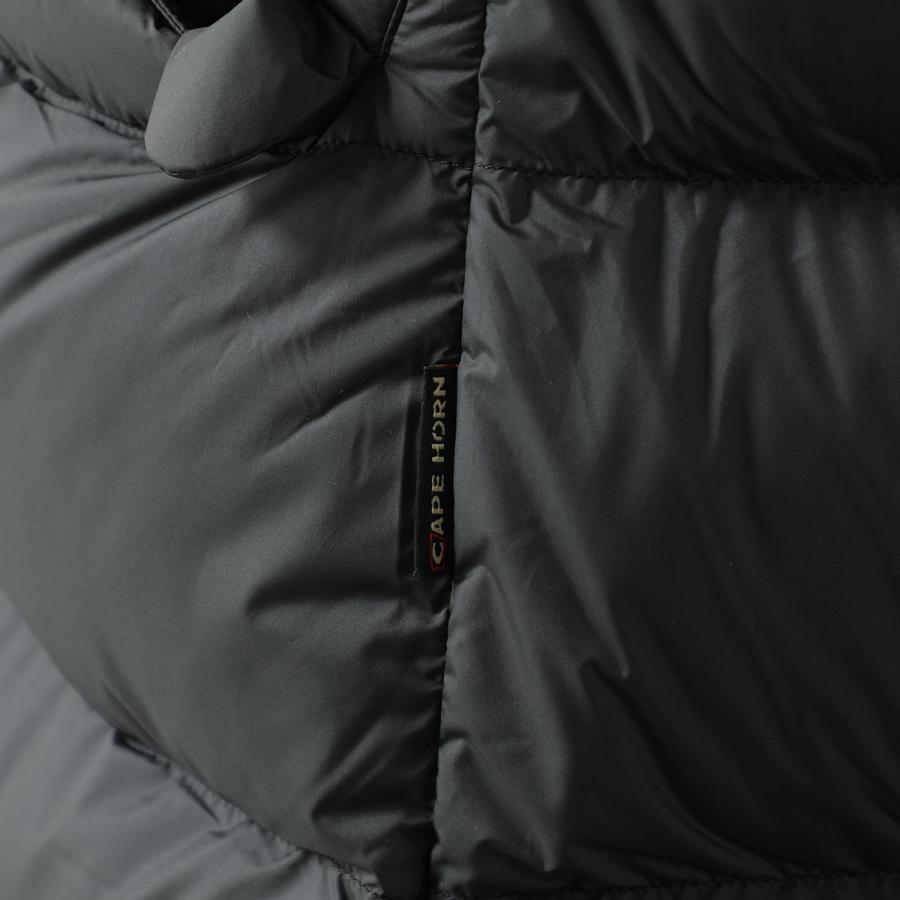 CAPE HORN ケープホーン ダウンコート UPSALA B2541 レディース スタンドカラー ライトダウン 撥水 500 BLACKの画像