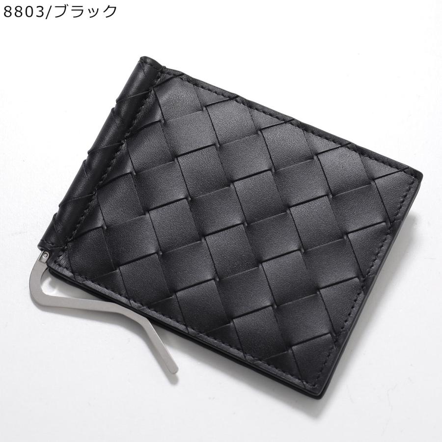 ボッテガヴェネタ　二つ折り財布 ブラックレザー　小銭入れつき BOTTEGA VENETA（ボッテガ・ヴェネタ） 二つ折り財布 592626 V3US1