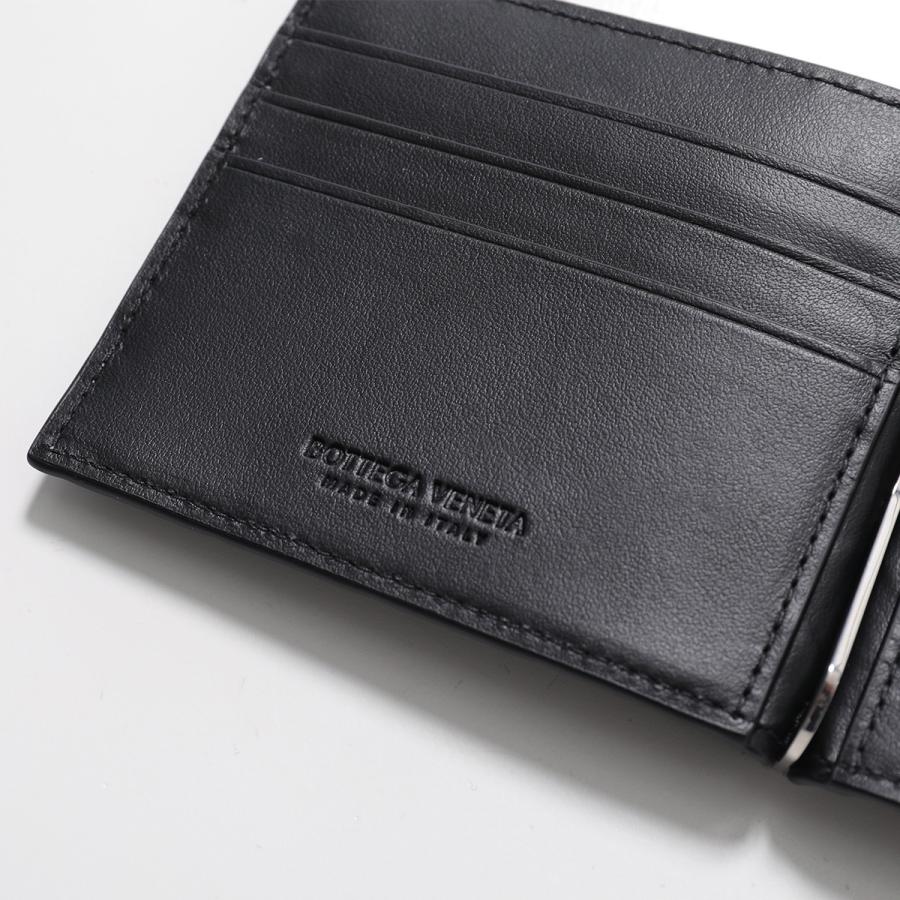 BOTTEGA VENETA 黒 レザー マネークリップ BOTTEGA VENETA（ボッテガ・ヴェネタ） マネークリップ 2つ折り財布
