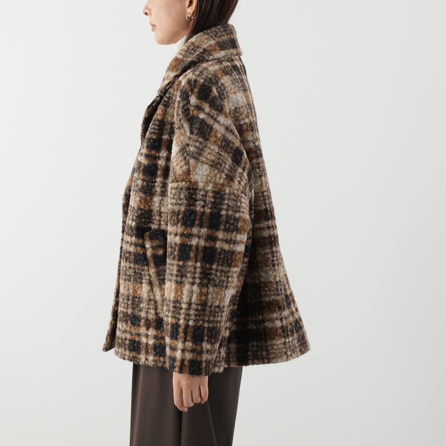 anana（アナナ） ショートコート a79-025 レディース チェック柄 軽量