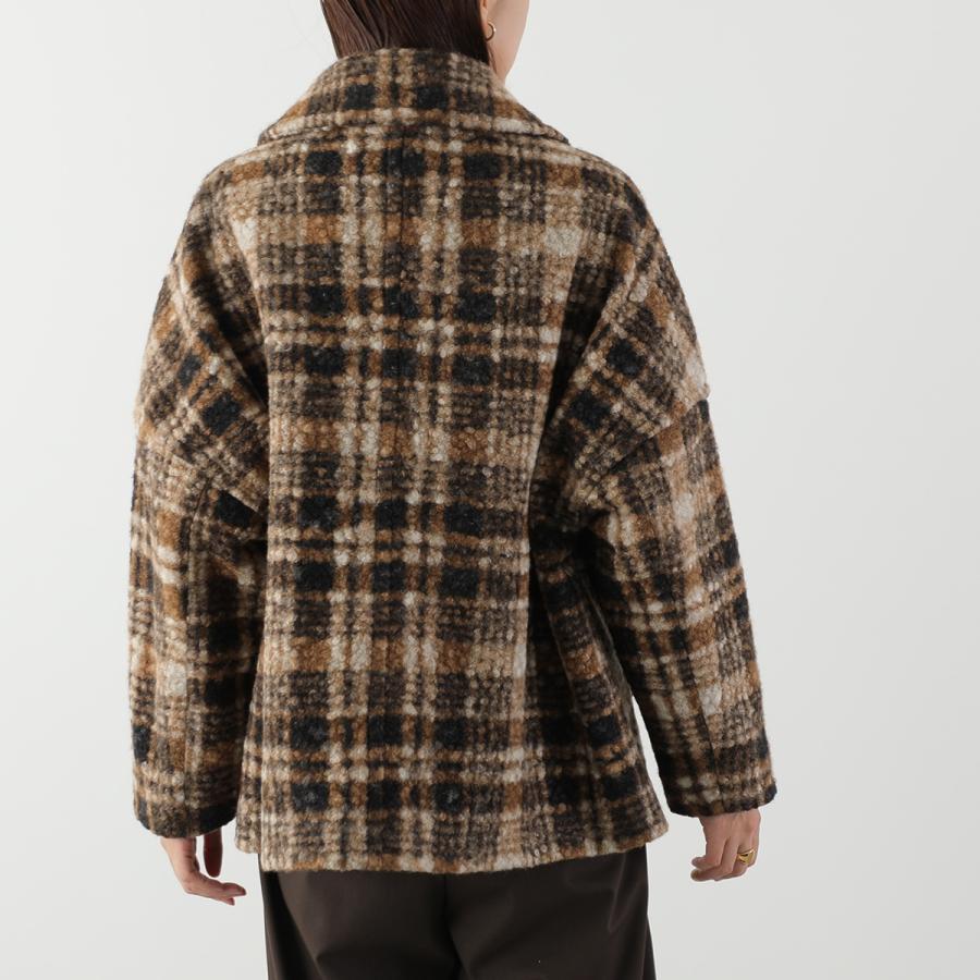 anana（アナナ） ショートコート a79-025 レディース チェック柄 軽量