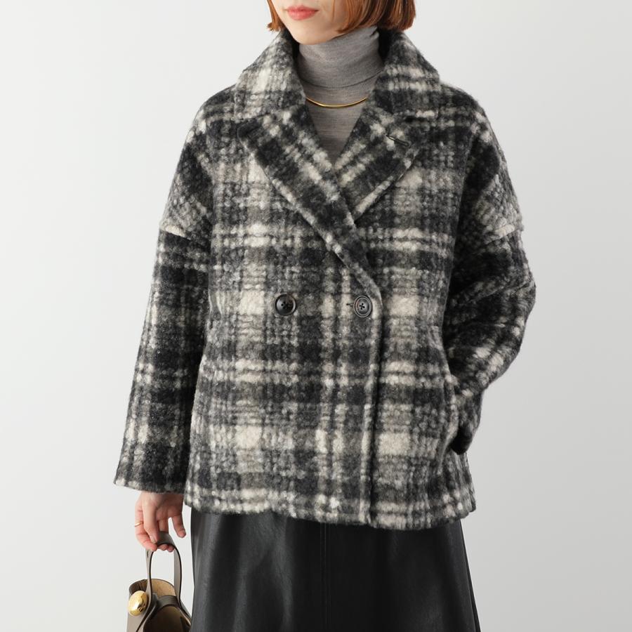 anana（アナナ） ショートコート a79-025 レディース チェック柄 軽量