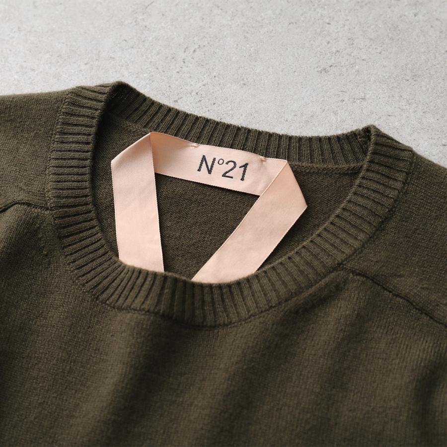 ヌメロヴェントゥーノ　N°21　ビジュー　宝石ニット　セーター長袖　グレー 楽天市場】ヌメロ ヴェントゥーノ N°21 クルーネックニット