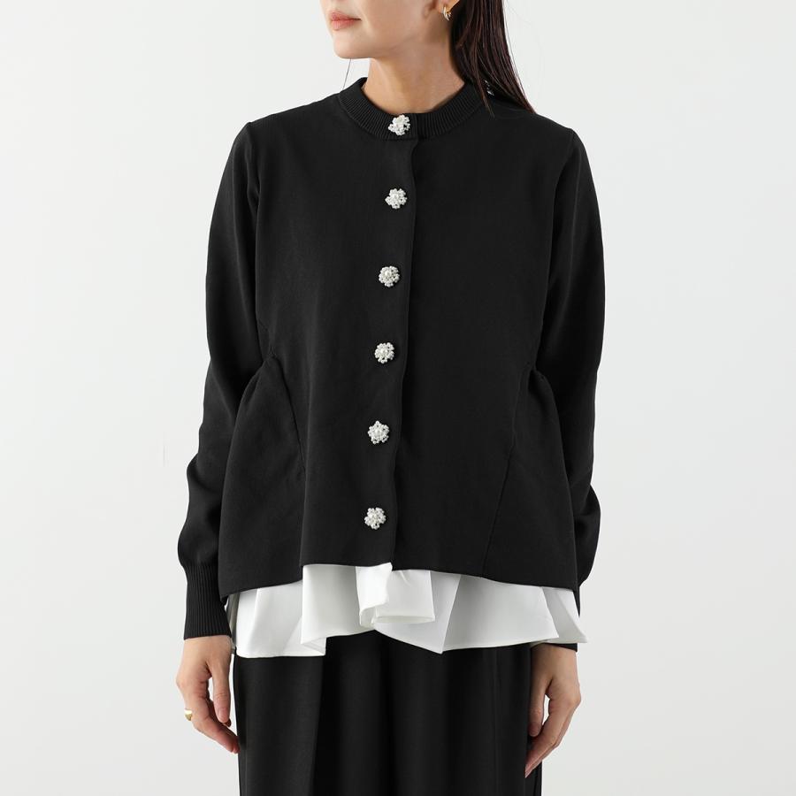 SONO パールニットカーディガン　BLACK Sono（ソーノ） カーディガン S254KM048 レディース オーナメント