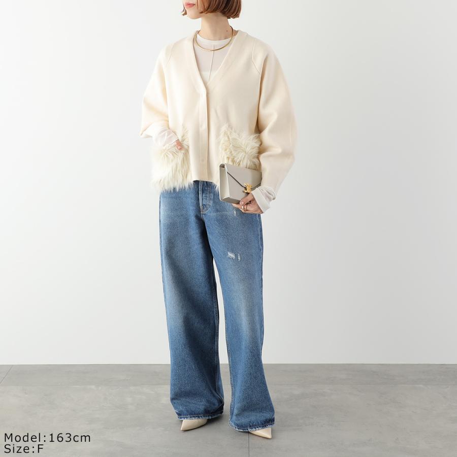 Marilyn Moon（マリリンムーン） カーディガン shaggy pocket milano