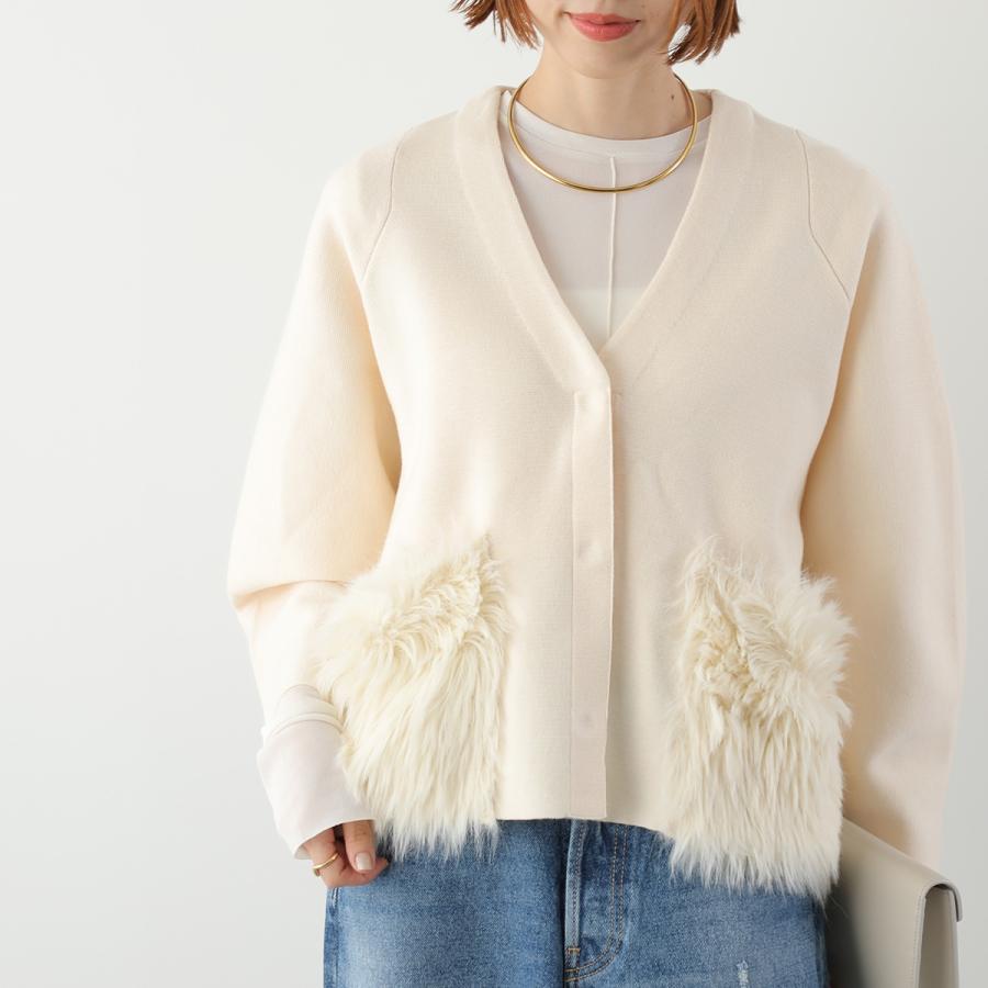 Marilyn Moon（マリリンムーン） カーディガン shaggy pocket milano