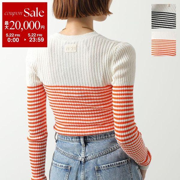 N°21（ヌメロヴェントゥーノ） セーター A025 9510 レディース リブ 