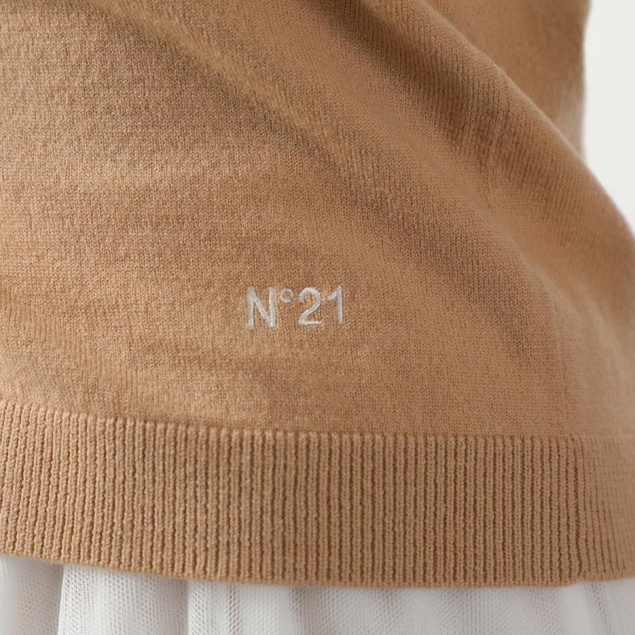 N°21 ベージュ カーディガン 長袖 N°21 ベージュ 長袖カーディガン V11810890 新品 通販