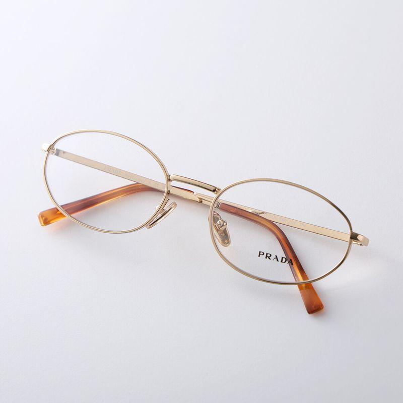 PRADA（プラダ） メガネ VPR A57 レディース オーバル型 メタル