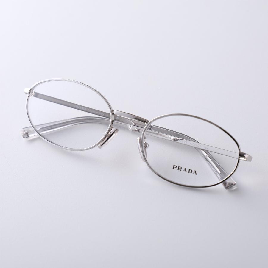 PRADA（プラダ） メガネ VPR A57 レディース オーバル型 メタル